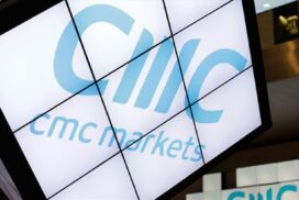 cmc markets logo on a trading screen
