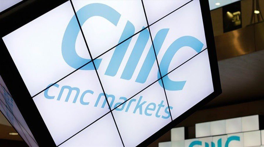 cmc markets logo on a trading screen